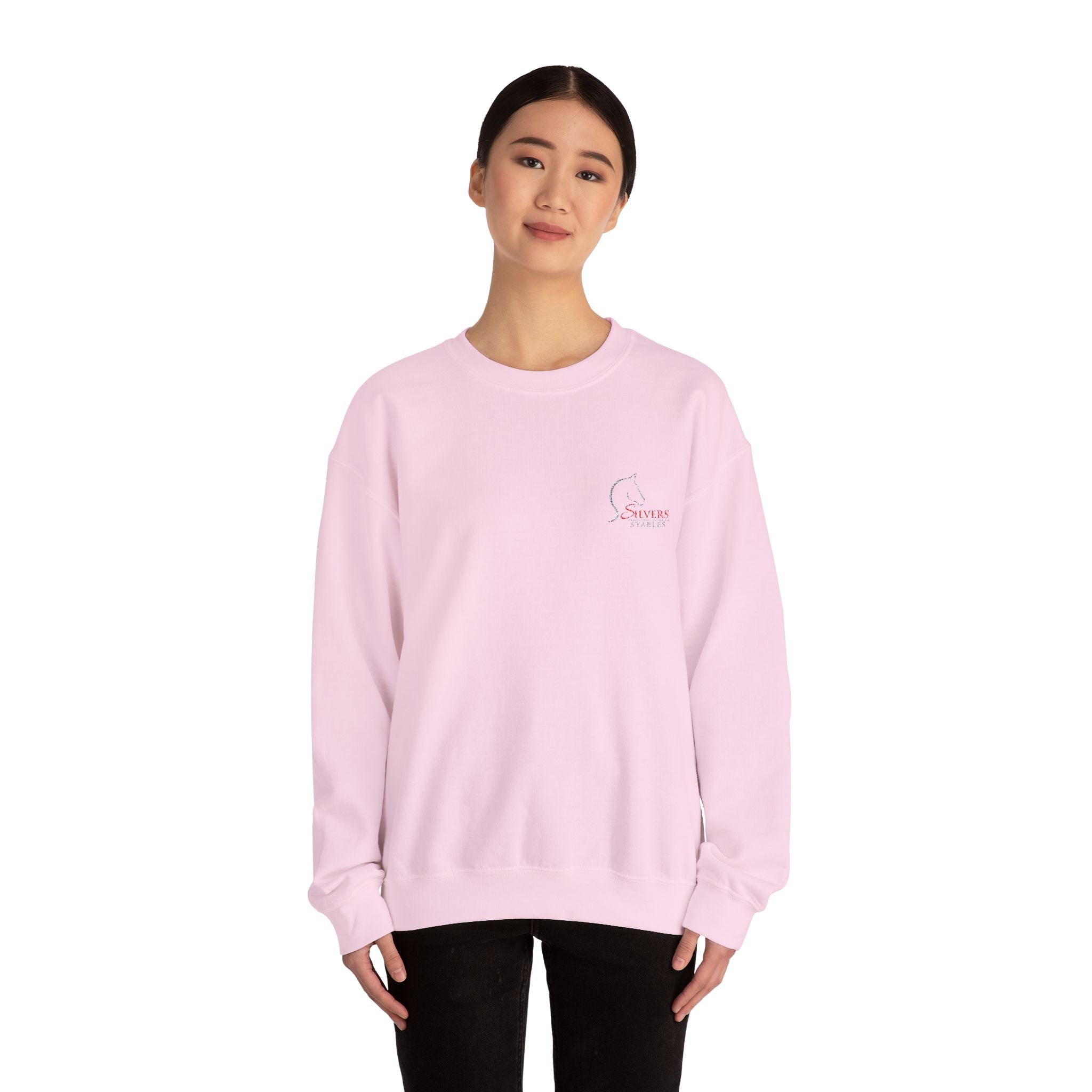 Silvers Stables Unisex Heavy Blend™ Crewneck Sweatshirt (Embroidered Logo)