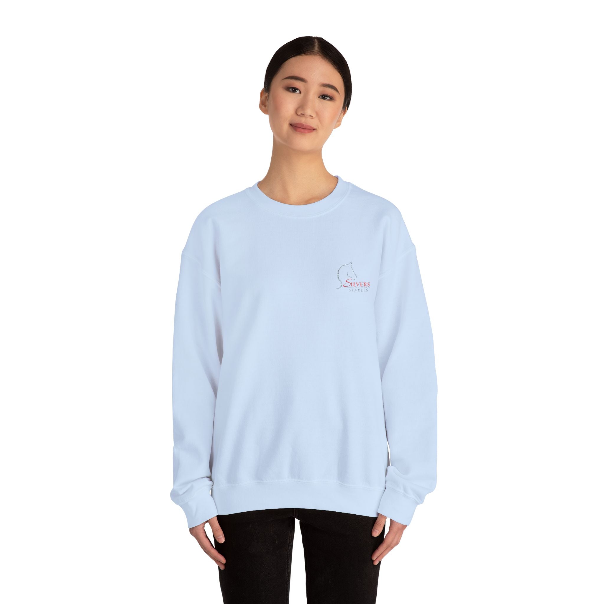 Silvers Stables Unisex Heavy Blend™ Crewneck Sweatshirt (Embroidered Logo)