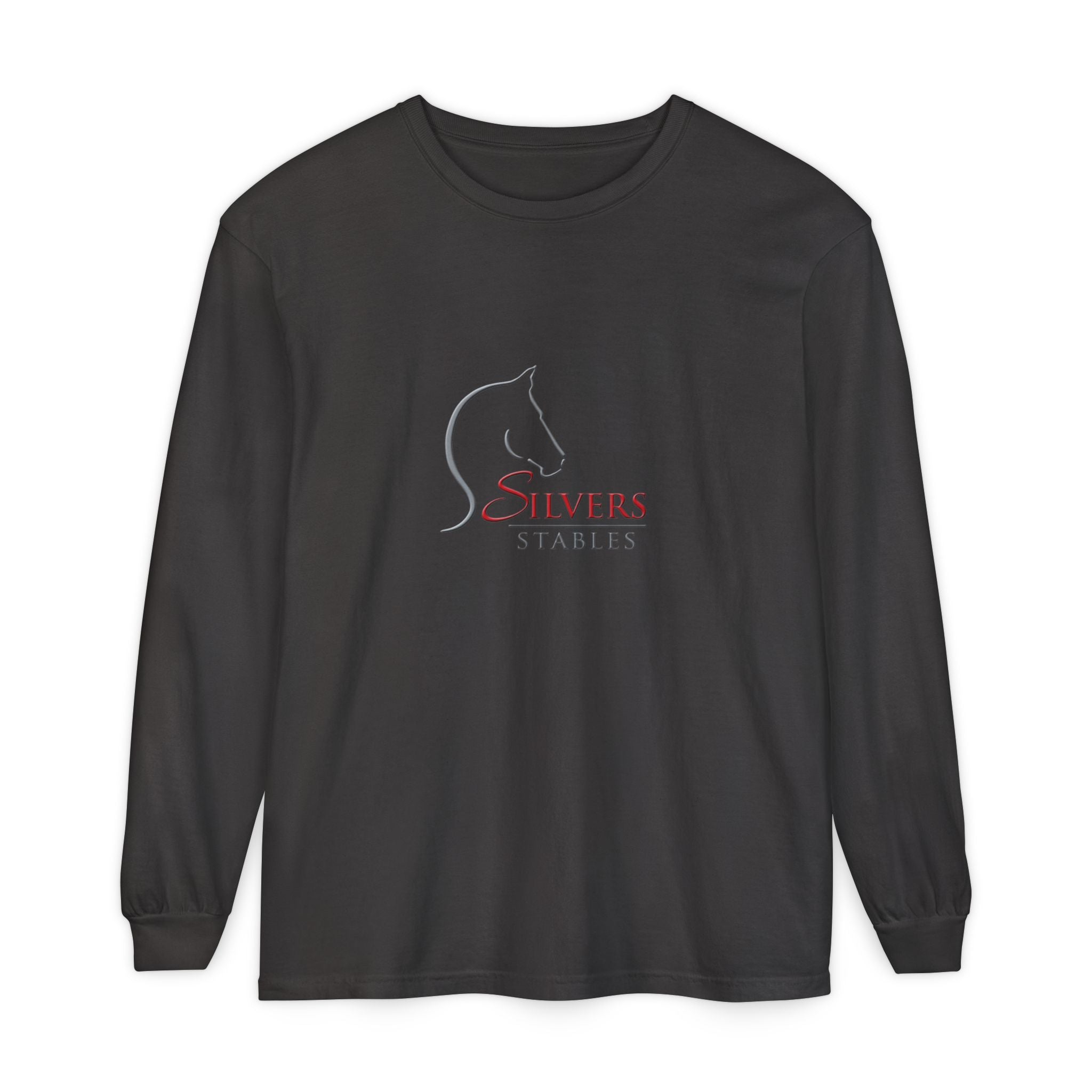 Silvers Unisex Garment-dyed Long Sleeve T-Shirt