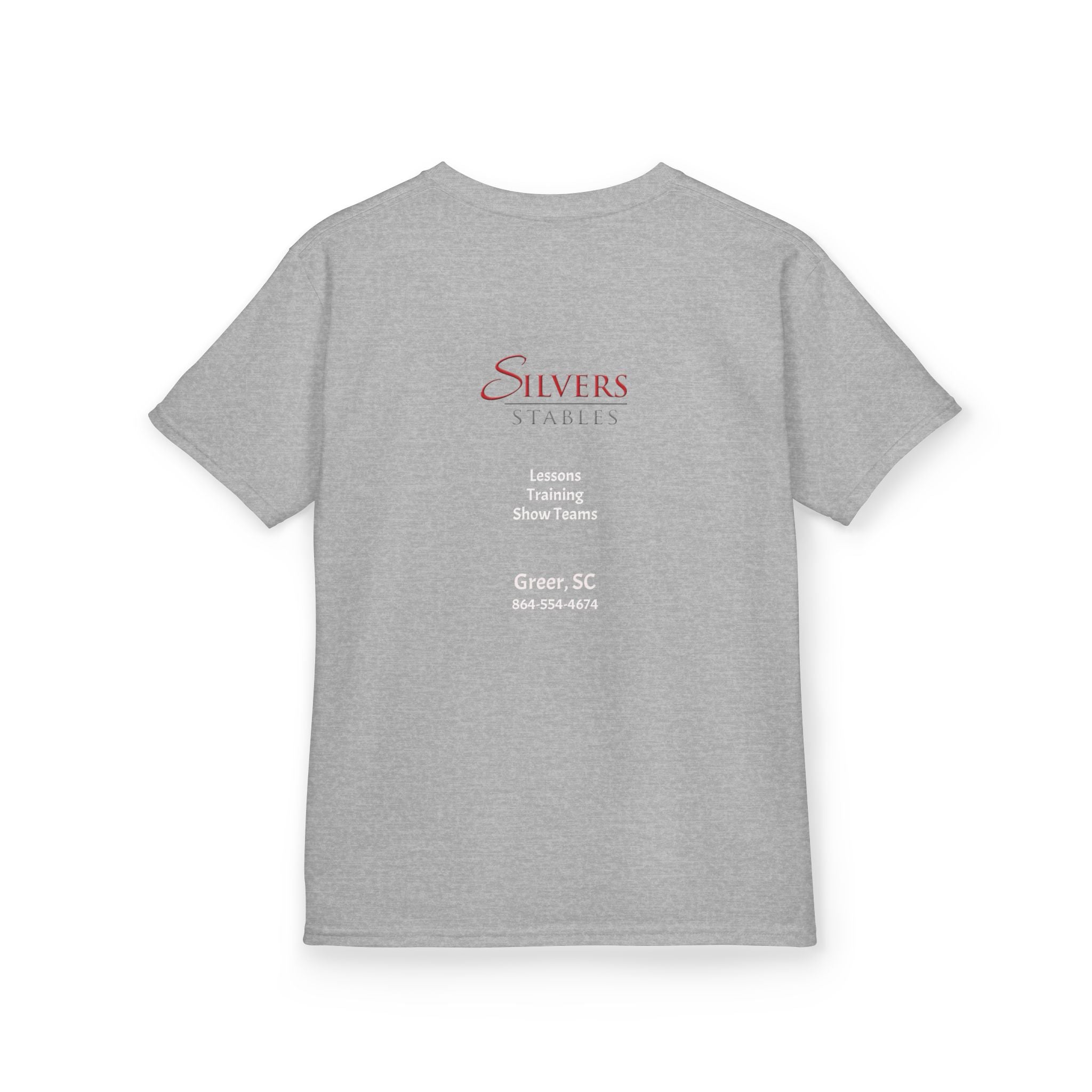 Silvers Stables Front and Back (Kids Heavy Cotton™ Tee)