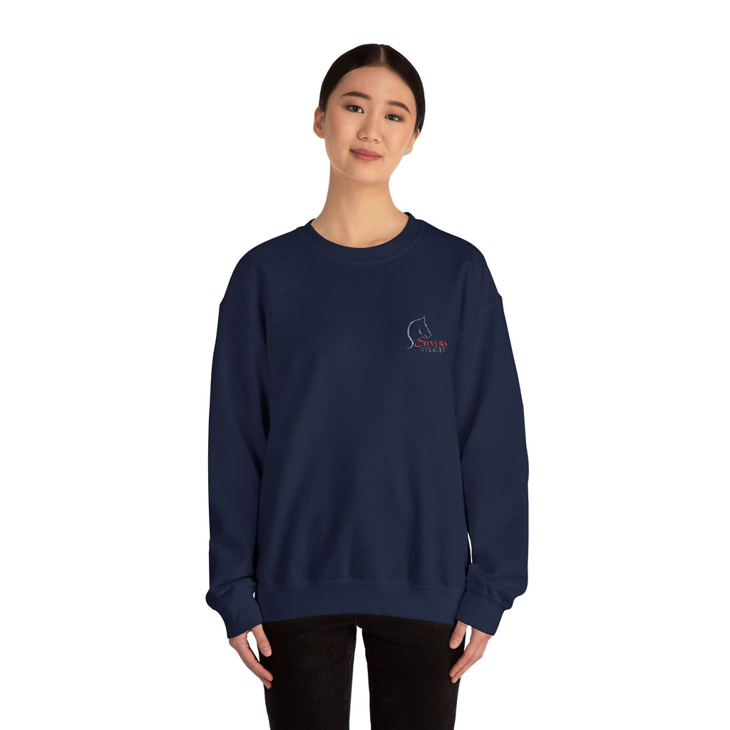 Silvers Stables Unisex Heavy Blend™ Crewneck Sweatshirt (Embroidered Logo)