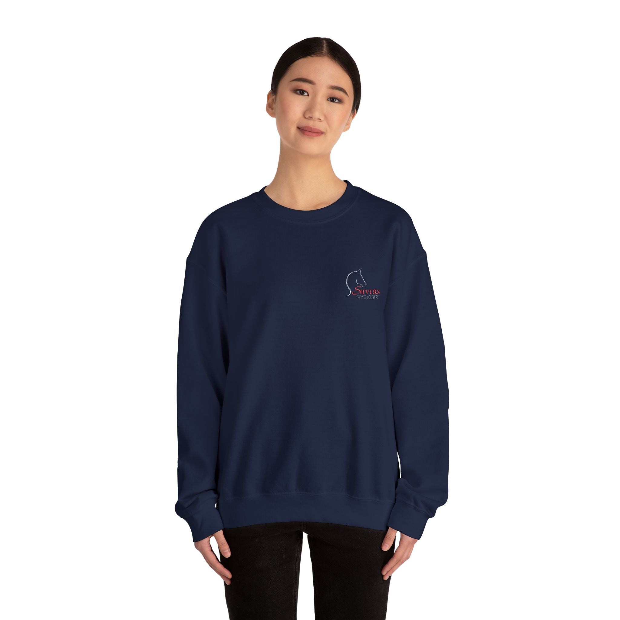 Silvers Stables Unisex Heavy Blend™ Crewneck Sweatshirt (Embroidered Logo)