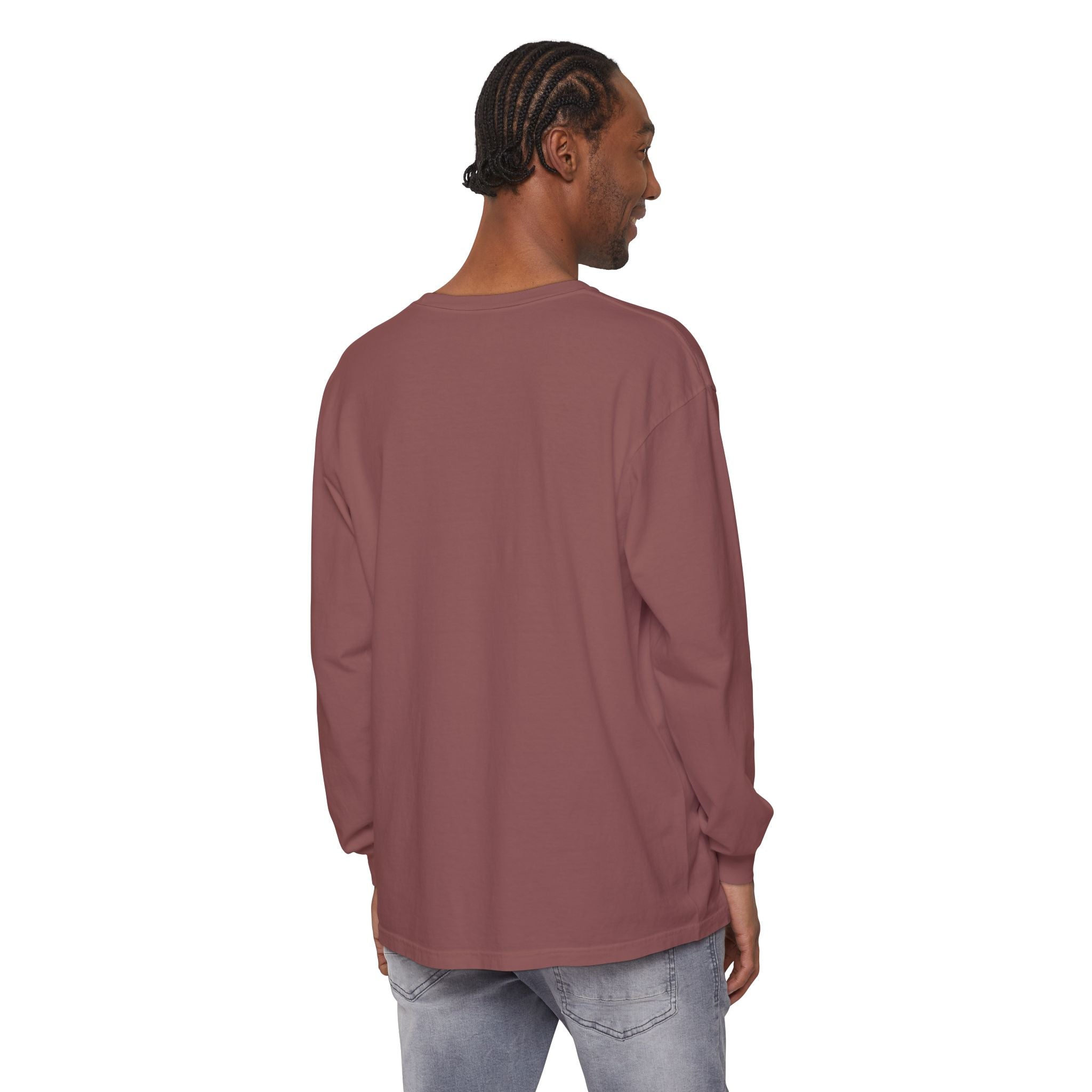 Silvers Unisex Garment-dyed Long Sleeve T-Shirt