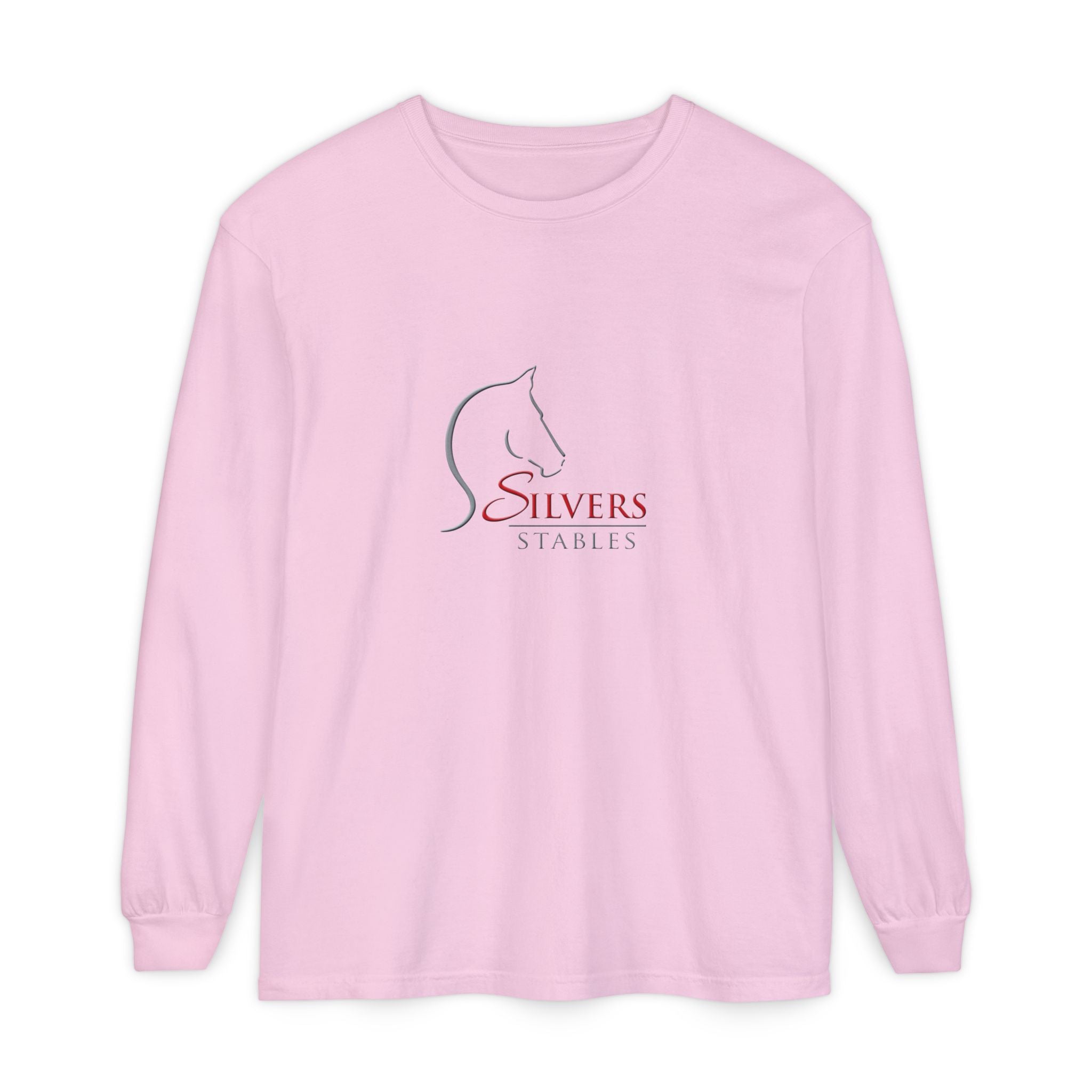 Silvers Unisex Garment-dyed Long Sleeve T-Shirt