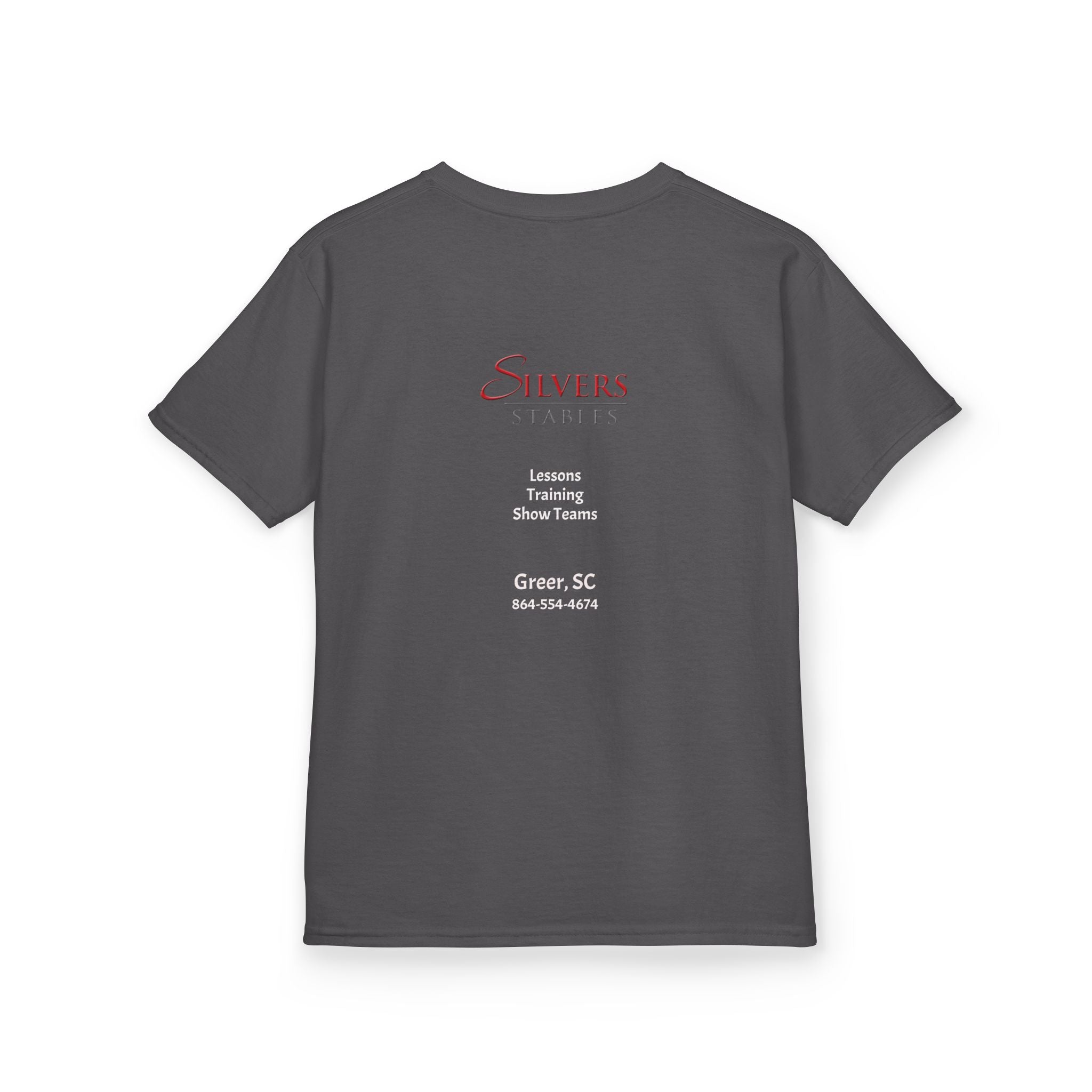 Silvers Stables Front and Back (Kids Heavy Cotton™ Tee)