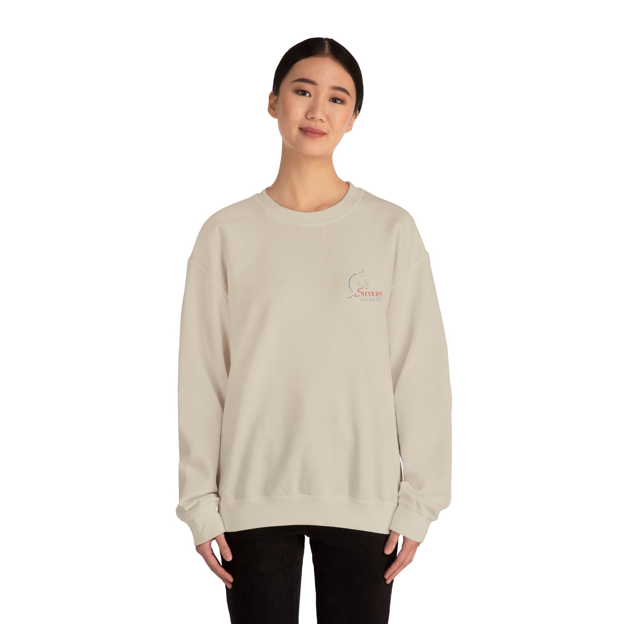Silvers Stables Unisex Heavy Blend™ Crewneck Sweatshirt (Embroidered Logo)
