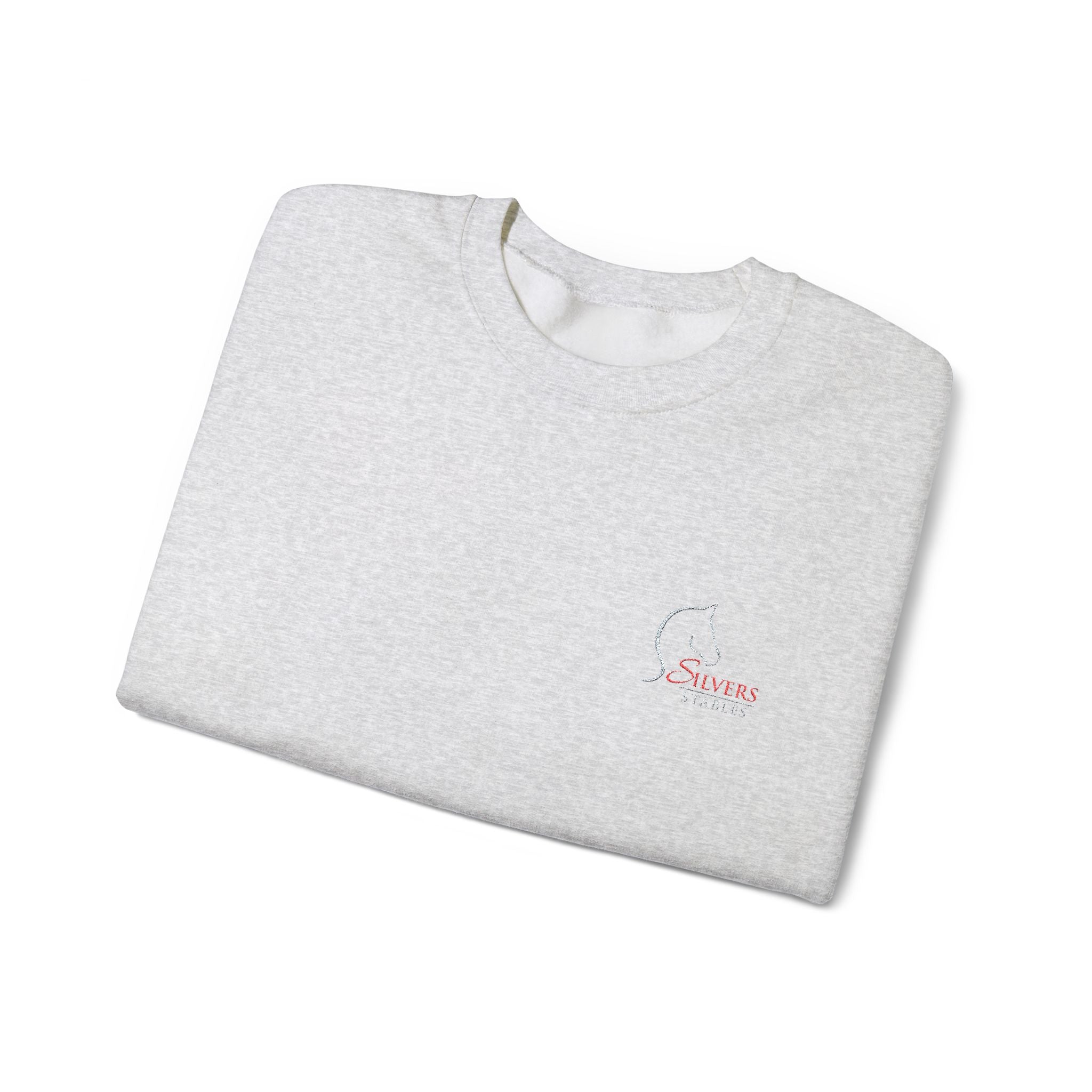 Silvers Stables Unisex Heavy Blend™ Crewneck Sweatshirt (Embroidered Logo)