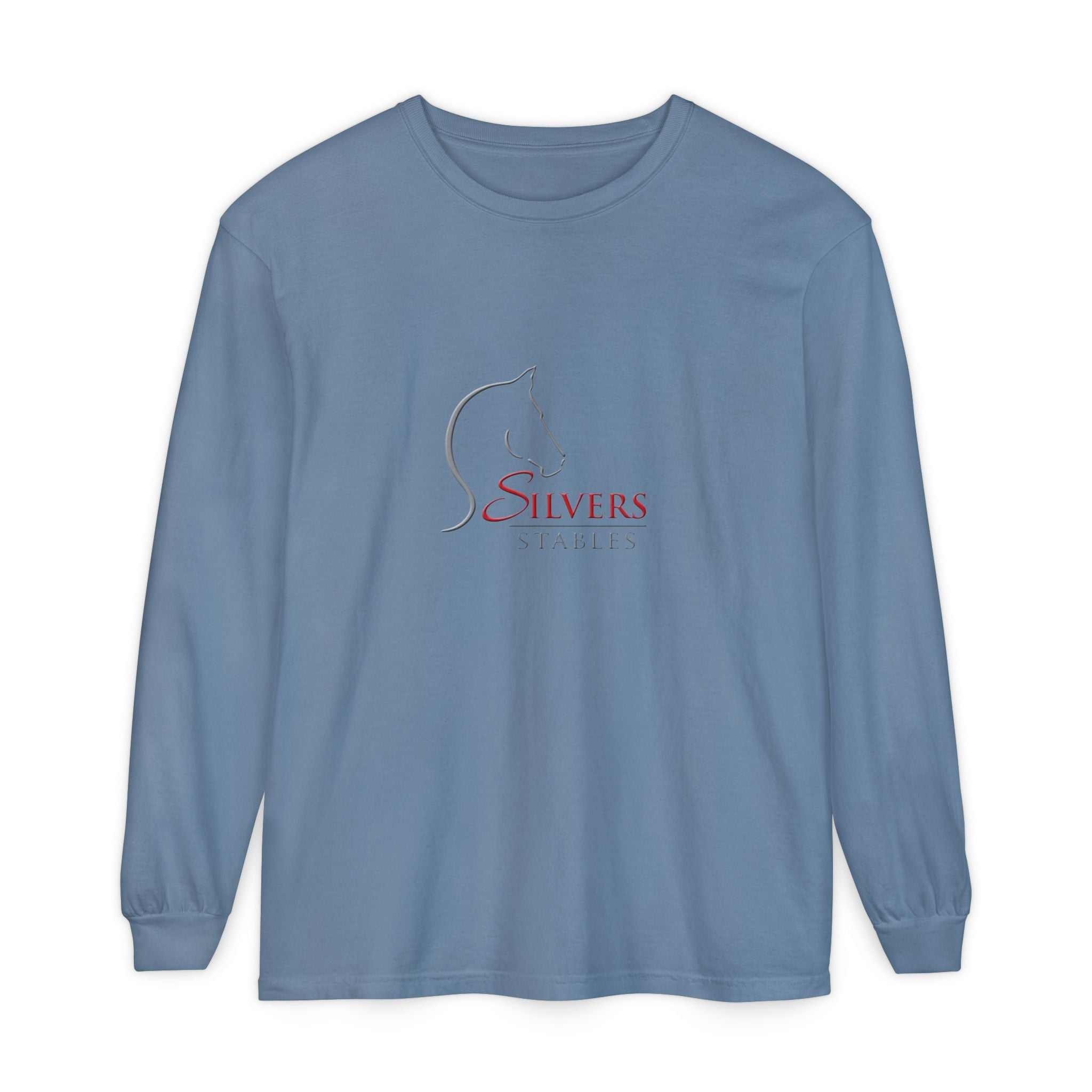 Silvers Unisex Garment-dyed Long Sleeve T-Shirt