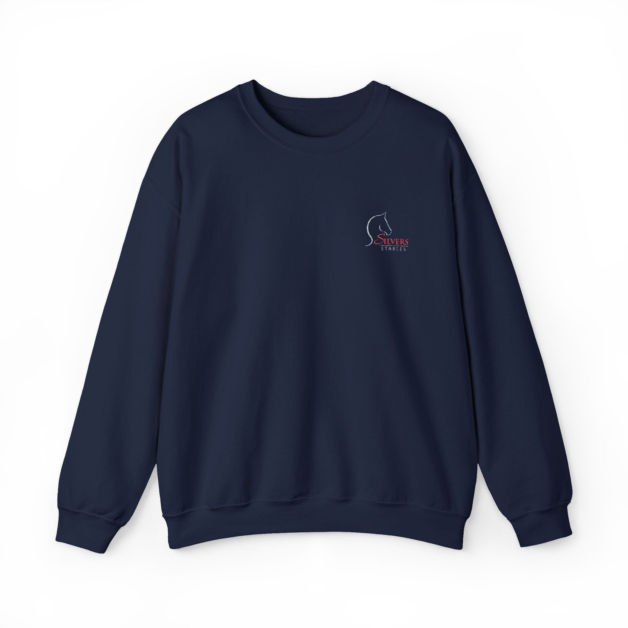 Silvers Stables Unisex Heavy Blend™ Crewneck Sweatshirt (Embroidered Logo)