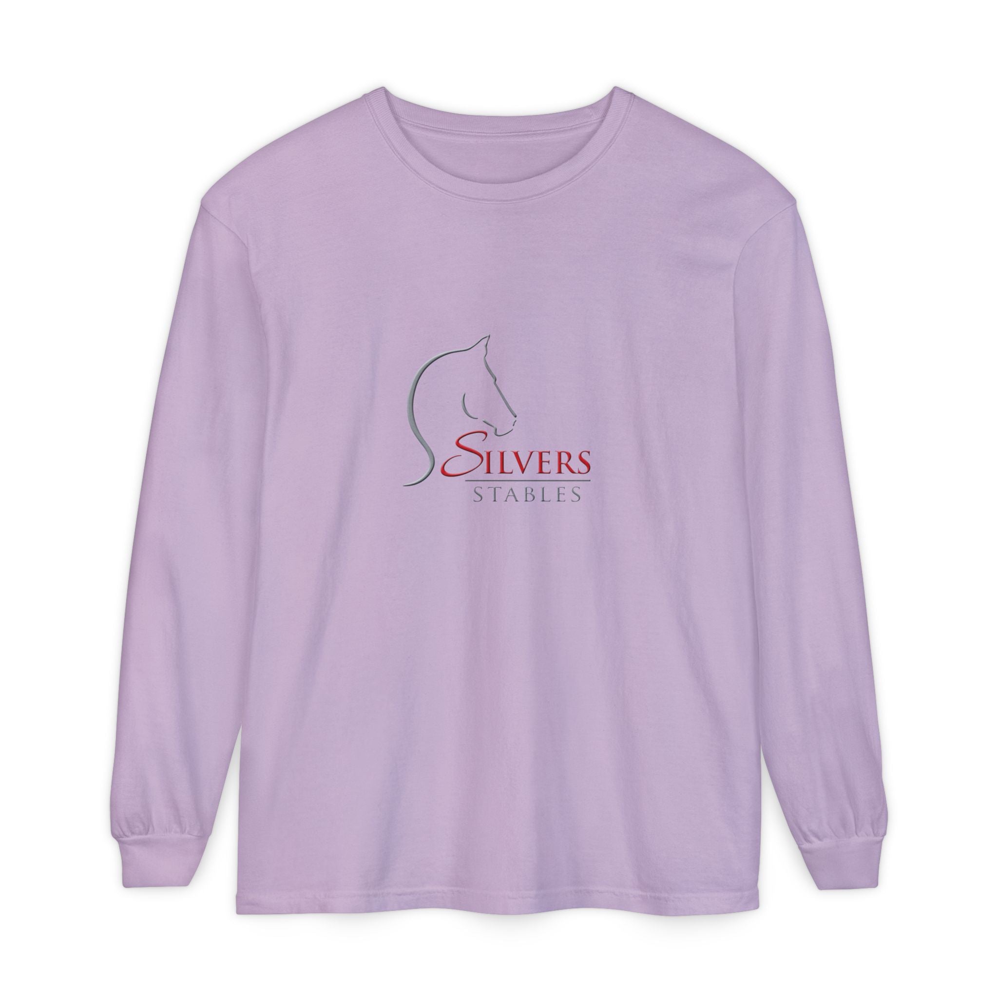 Silvers Unisex Garment-dyed Long Sleeve T-Shirt