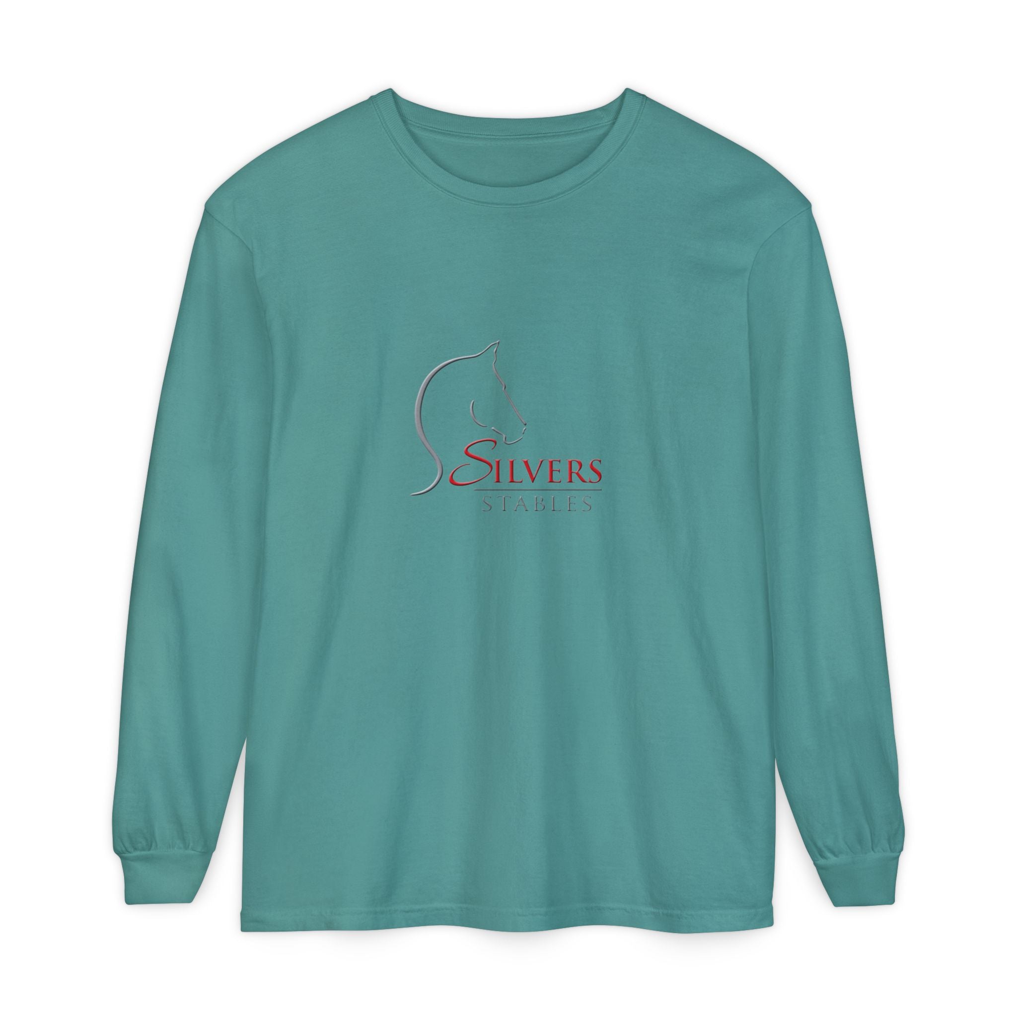 Silvers Unisex Garment-dyed Long Sleeve T-Shirt