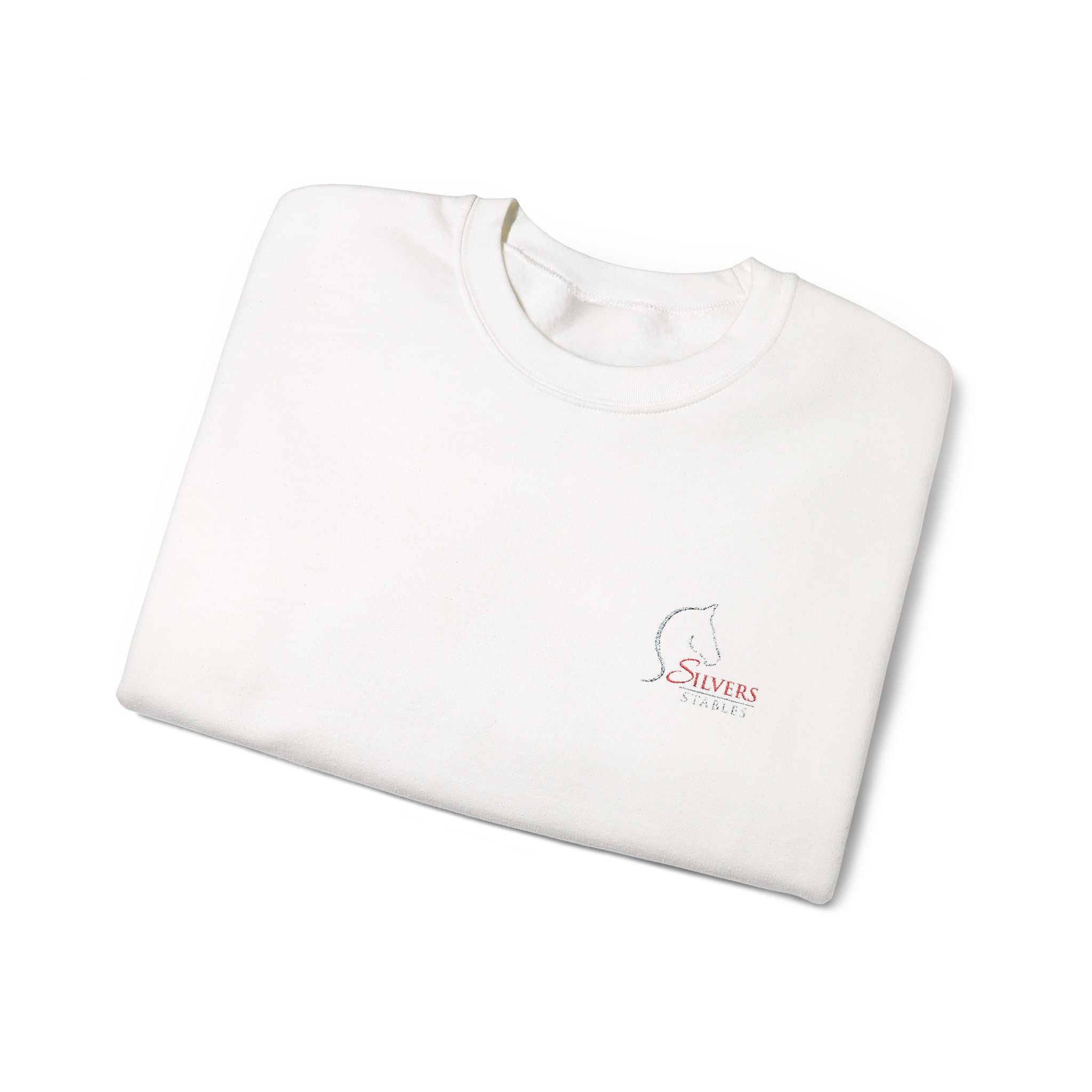Silvers Stables Unisex Heavy Blend™ Crewneck Sweatshirt (Embroidered Logo)
