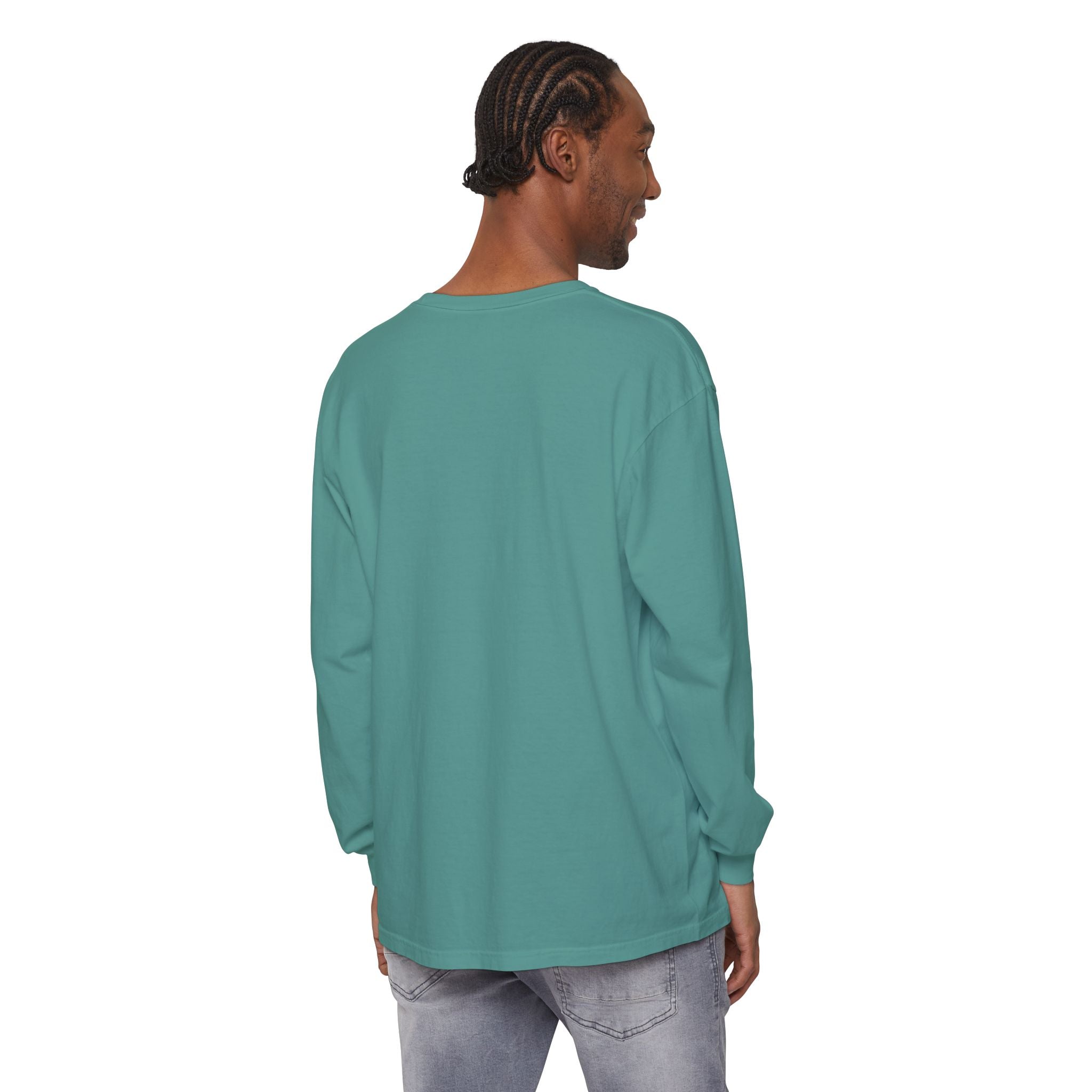 Silvers Unisex Garment-dyed Long Sleeve T-Shirt