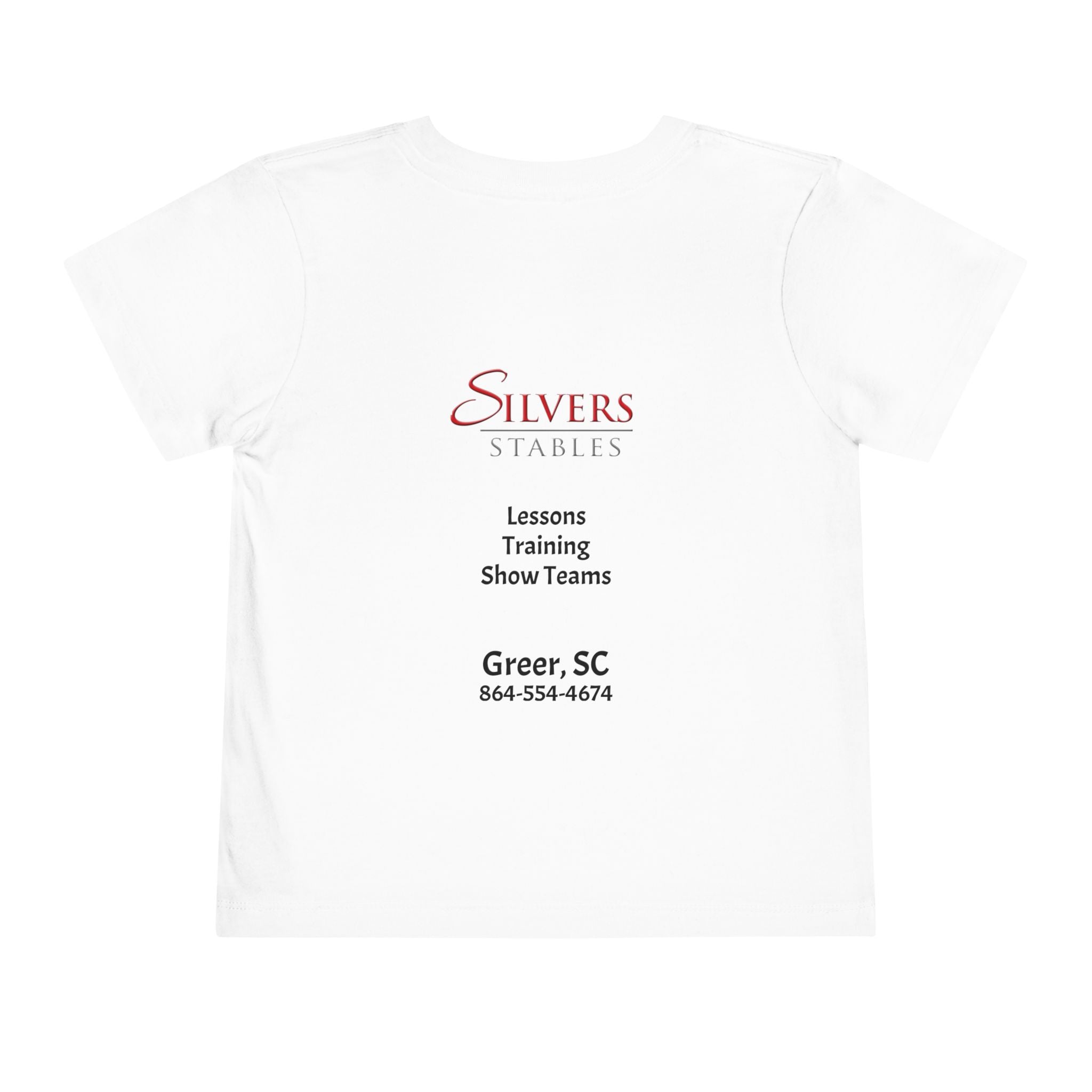 Silvers Stables Toddler Short Sleeve Tee (Back and Front)