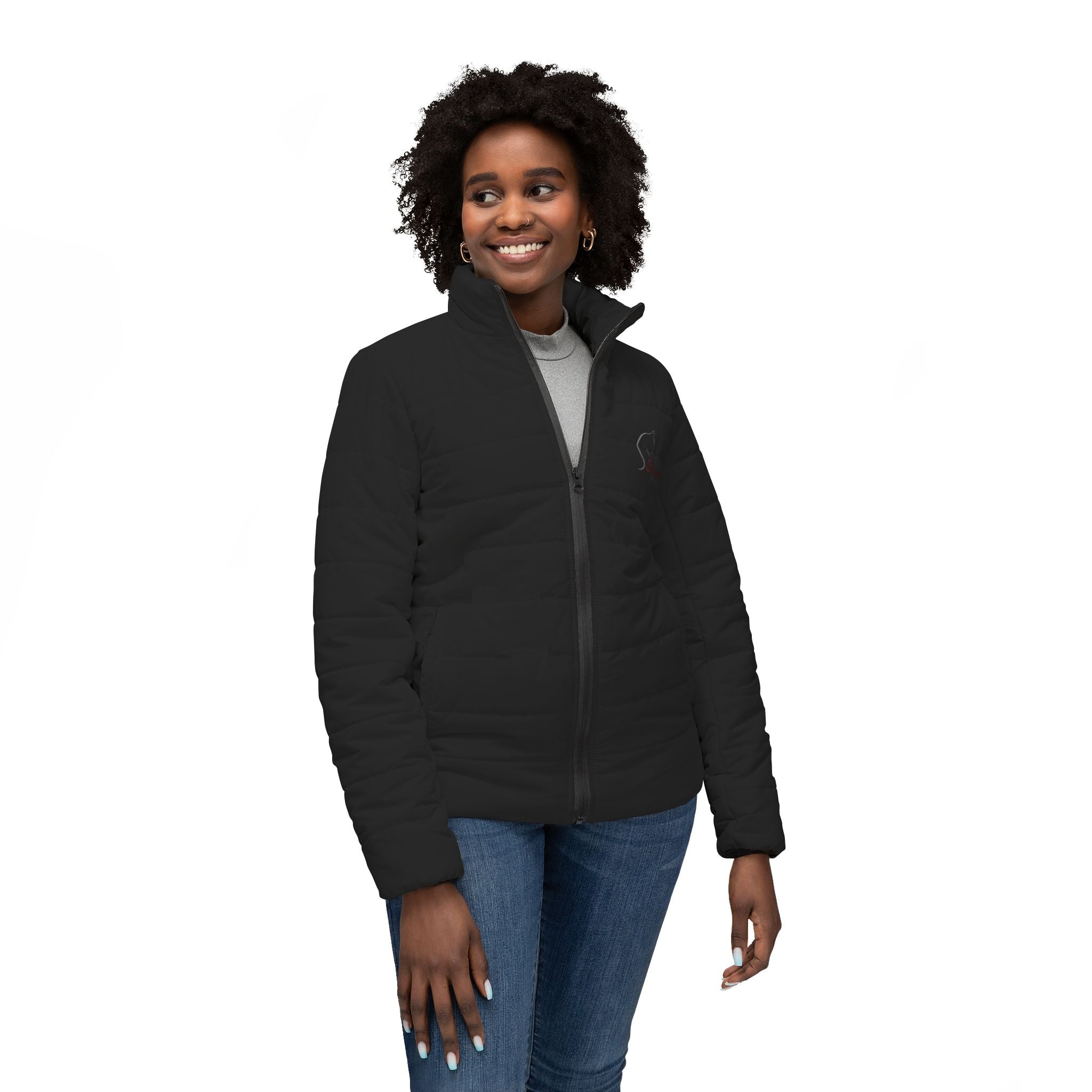 Silvers Women’s Puffer Jacket (AOP)