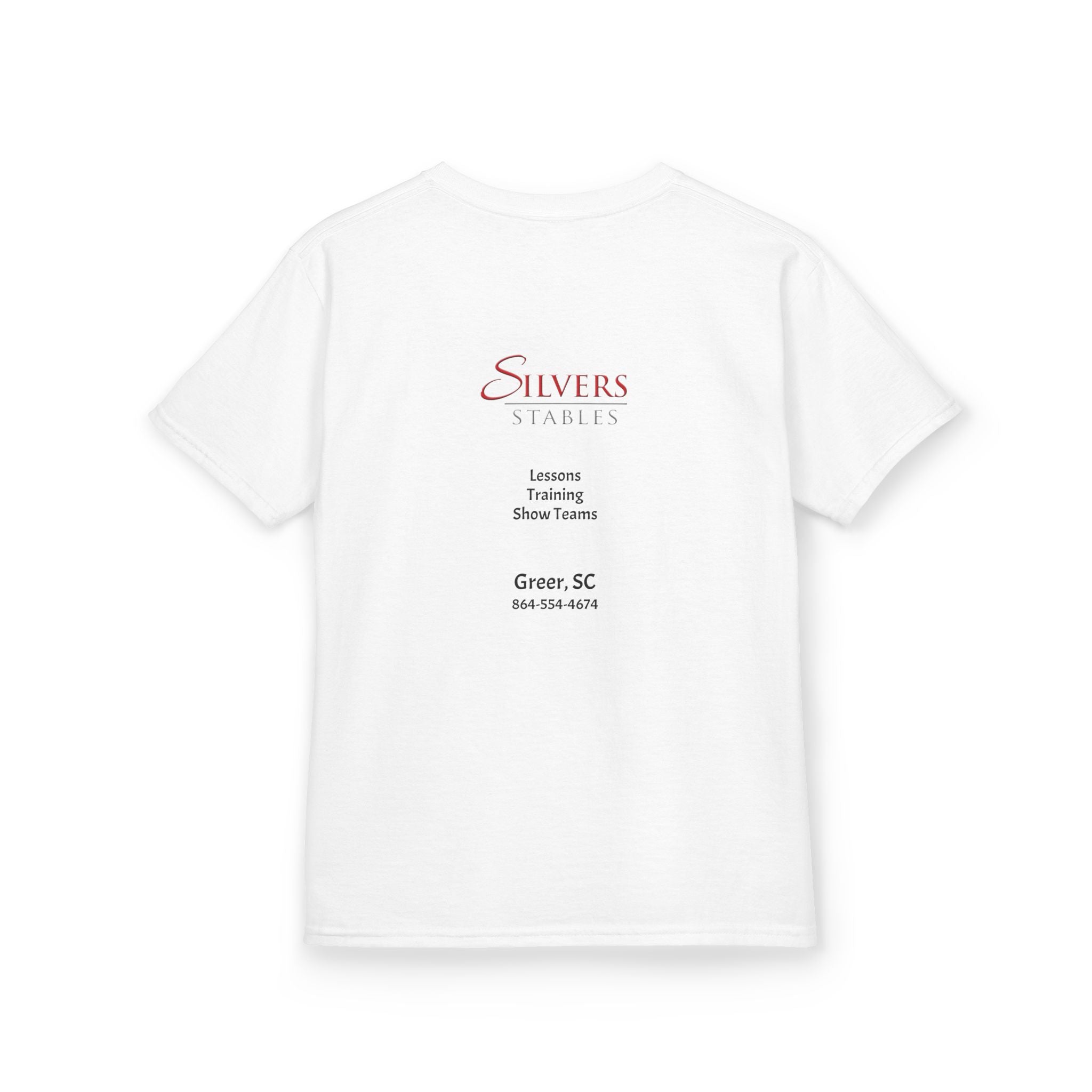 Silvers Stables Front and Back (Kids Heavy Cotton™ Tee)