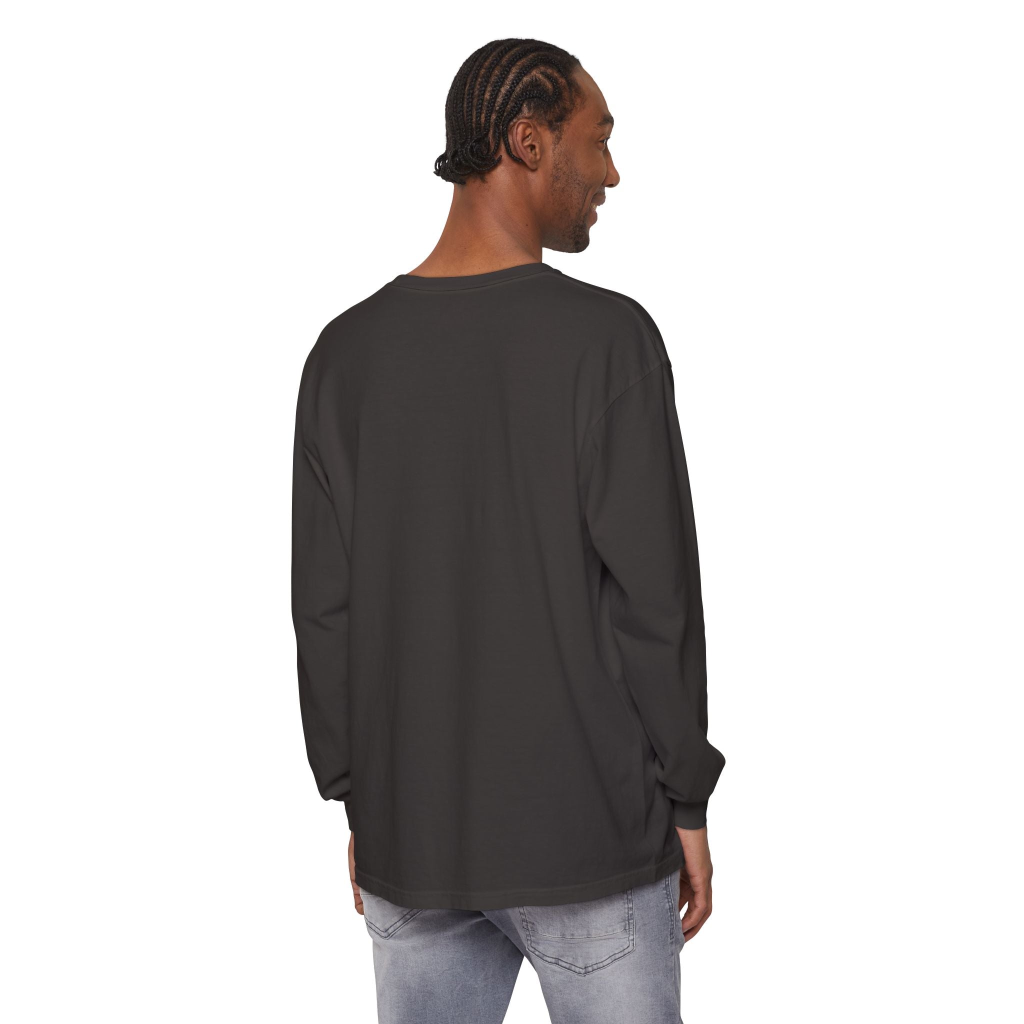 Silvers Unisex Garment-dyed Long Sleeve T-Shirt