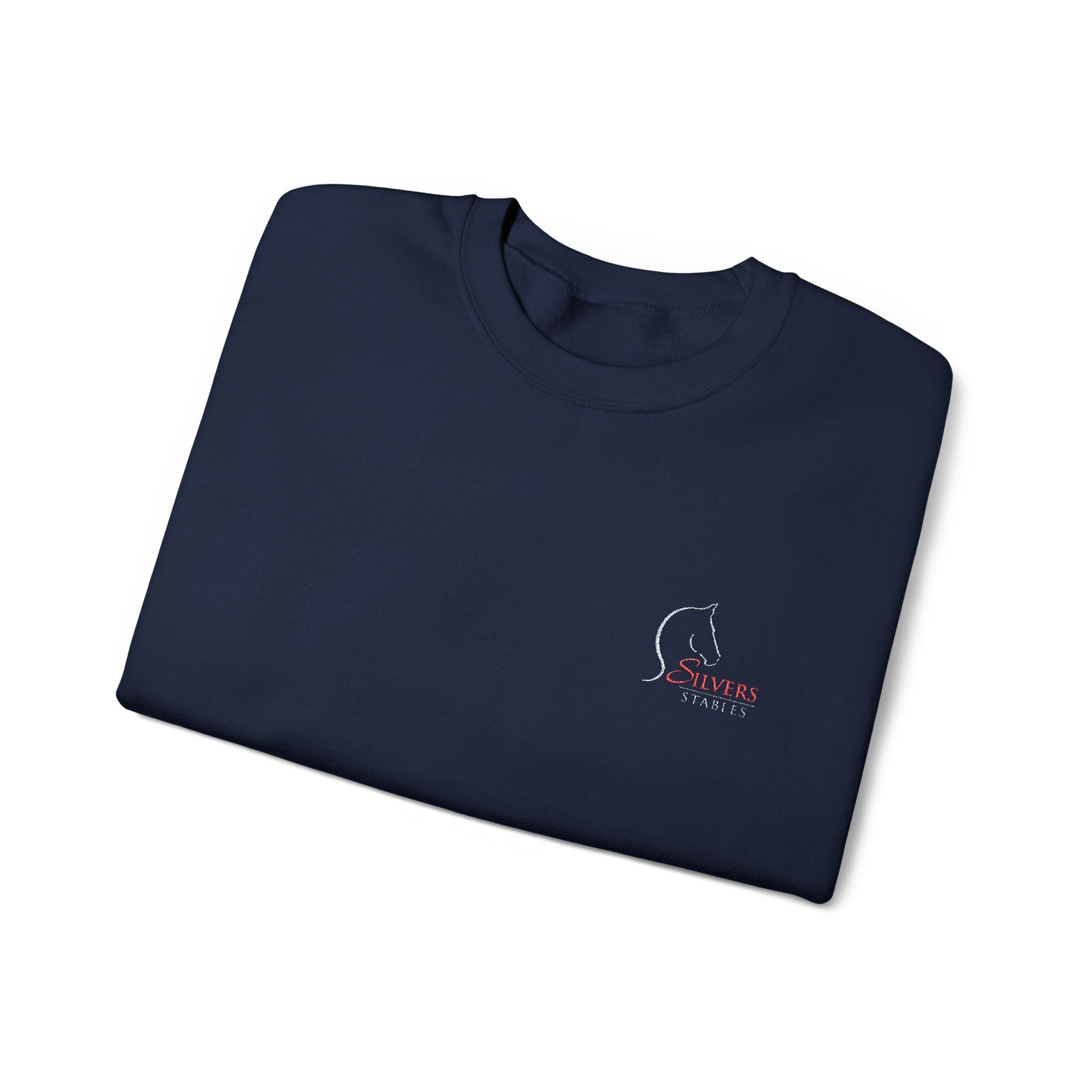 Silvers Stables Unisex Heavy Blend™ Crewneck Sweatshirt (Embroidered Logo)